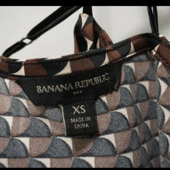 Banana Republic Cowl Neck Satin Slip Valley Printed Midi Dress XS - Picture 6 of 8